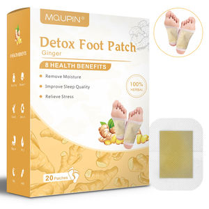 MOUPIN Patchs Détoxifiants aux Herbes de Gingembre pour les Pieds, 20 Pièces/Boîte pour Femmes - Routine de Soin des Pieds en Gros - Product Image 1
