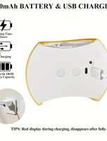 Lampu Malam LED Pintar Sensor Gerak Magnetik Nirkabel USB Dapat Diisi Ulang 3 Mode Pencahayaan untuk Pintu Masuk Teras Kamar Tidur Meja Lemari