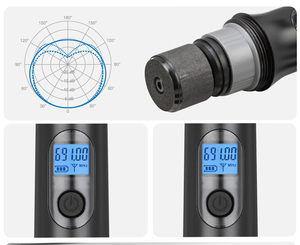 저렴한 가격의 UHF 4채널 핸드헬드 다이내믹 장거리 무선 마이크로폰 (슈어용) - Product Image 5