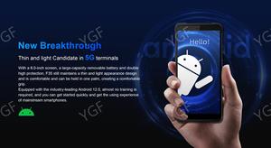 Original Android 13.0 5G Robuster drahtloser Handheld PDA 1D 2D QR Barcode Scanner Inventar Mobiles Daten terminal Octa-Core 2,4 GHz - Product Image 5