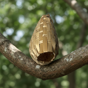 Tessitura di bambù nidi di uccelli che tessono nidi di uccelli da giardinaggio pappagalli nidi di piccione che tessono gabbie per uccelli decorazioni in stile giardinaggio per animali domestici - Product Image 1