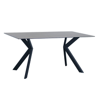 Ensemble de table à manger au design moderne personnalisable, meubles en bois élégants pour les banquets de mariage et les salles à manger