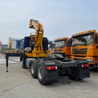 Camion tracteur HOWO 6x4 d'occasion avec grue articulée montée sur camion de 20 tonnes, modèle Zoomlion Sinotruk de 371 chevaux, disponible à l'exportation