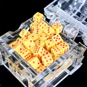 <span class=keywords><strong>5mm</strong></span> <span class=keywords><strong>DICE</strong></span> Trắng Acrylic Casino cờ Bạc giải trí - Product Image 2