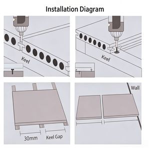 Terrasse en WPC 25 mm, co-extrusion, imperméable, résistant à la décoloration, anti-termites, anti-UV, antidérapant, écologique, à emboîtement, pour extérieur - Product Image 4