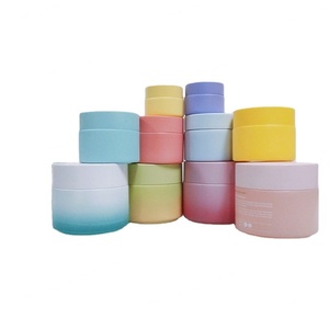 Crème de soin de la peau de luxe 100 ml, contenants en verre, pots cosmétiques en verre ambré givré mat noir avec couvercles - Product Image 3