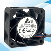 Delta TAA0412DDX01 DC12V 0,90A 4020 4CM Vierdraht-PWM-Server-Lüfter mit Kunststoffflügeln