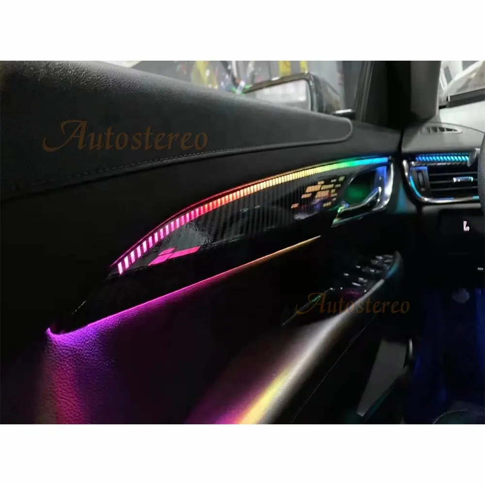 Автомобильный кузов с окружающим светом, дисплей приборной панели для Cadillac ATS, неоновый светодиодный экран, внутреннее освещение, комплект мультимедийных головных устройств, GPS-навигация