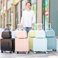 Valise à roulettes en ABS Bear, boîte de transport avec serrure et barre de traction pour les petits enfants, ensemble de rangement pour valises de voyage en plein air