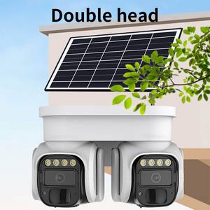 Наружная камера с двойным объективом 4 Мп, 4 г, Wi-Fi, Солнечная камера IP66, водонепроницаемая, ИК-камера с датой движения, ночная, PTZ, 4 г, камера для дома - Product Image 3