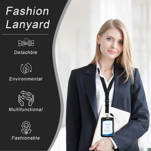 Porta Tarjetas <span class=keywords><strong>de</strong></span> Identificación Personalizable con Cubierta Deslizante <span class=keywords><strong>de</strong></span> ABS, con Hebilla Retráctil Ovalada Tipo Crucero, <span class=keywords><strong>para</strong></span> Oficina, Hombres y Mujeres - Product Image 5