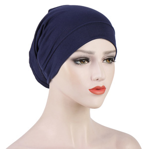 <span class=keywords><strong>Turban</strong></span> pré-noué en jersey de coton pour femmes, bonnet <span class=keywords><strong>chimio</strong></span> pour la perte de cheveux - Product Image 4