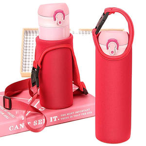 Cubierta de botella de termo multicolor de neopreno portátil personalizada, cubierta de botella de aislamiento a prueba de golpes para exteriores multifunción - Product Image 3