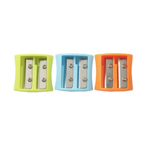 Sacapuntas de Doble Orificio con Cuchilla de Aleación, Portátil, para Estudiantes, Colores Variados, APSN1298 - Product Image 3