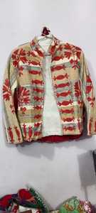 Custom Made Handcrafted Suzani Wool Embroidered Vintage Lace <b>Poncho</b> <b>Hooded</b> Thick Winter Wear for Boutiques Designers Retailers - Product Image 6