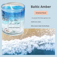 Getrocknete Blumen Muschel Duftkerzen Handgemachte Aromatherapie Hochwertige Geschenkbox Exquisite Geburtstags-Heimdekoration Gelwachs 100% Natürlich Modern