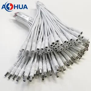 AOHUA Factory Sale Led Light Power Cable Male Female Dc Connectors 12v For Led Panels