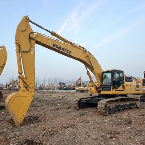 Excavatrice sur chenilles Komatsu PC400-8 d'occasion, 40 tonnes, usage intensif, marque japonaise, certifiée CE, moteur diesel avec boîte de vitesses et moteur - Product Image 1