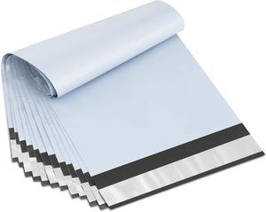 Poly Mailers <b>White</b> Express Shipping Bags Strong Mailing Envelopes Thick Self Seal Adhesive Waterproof Tear Proof Custom Size - Product Image 1