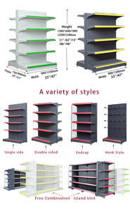Guichang Étagère Présentoir Étagères pour Étagères de Supermarché d'<span class=keywords><strong>Occasion</strong></span> Étagères de <span class=keywords><strong>Gondole</strong></span> (W47 "* D16" * H74 ") - Product Image 4