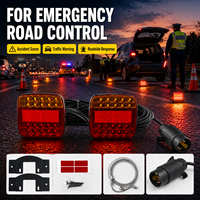 Luces LED Recargables para Remolque SFIDA TC-04, Instalación Inalámbrica y sin Herramientas, Interruptor Magnético Inteligente, Resistentes a la Intemperie
