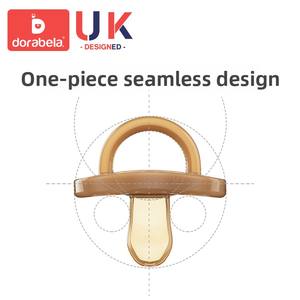 Chupete para Bebé <span class=keywords><strong>Dora</strong></span> Beila, Ultra Suave, Tipo Sueño, Leche Materna Realista, Silicona Libre de BPA, Forma de Calabaza Pequeña, Sin Asas, 0-12 Meses - Product Image 2