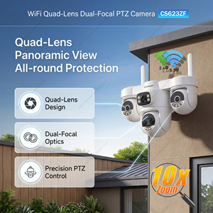 กล้องวงจรปิด <span class=keywords><strong>Vstarcam</strong></span> CS623ZF 15MP WiFi 5 เลนส์ PTZ ซูม 10 เท่า 6 มอเตอร์ สำหรับภายนอกอาคาร หลายทิศทาง ระบบรักษาความปลอดภัย มองเห็นในเวลากลางคืน จำหน่ายจำนวนมาก - Product Image 2
