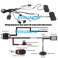 Support universel CQL 200W, phares auxiliaires de voiture à 4 lentilles Bi-LED blanc pur, feux de croisement et de route, étanches 12V 24V