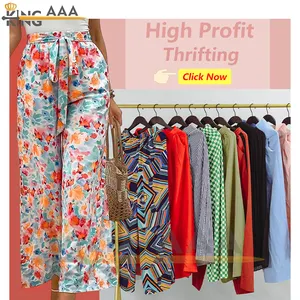 used Wide Leg womens pants & trousers bulk items wholesale lots bails bales clothes used clothes from japan bales