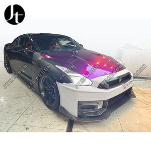 2024 Nismoสไตล์คาร์บอนไฟเบอร์ด้านหน้าด้านหลังกันชนด้านข้างกระโปรงด้านหลังสปอยเลอร์สําหรับNissan GTR R35 2008-2016 Body Kit - Product Image 2