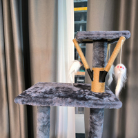 Sisal en bois en peluche grande tour à gratter luxe multicouche chat escalade cadre arbre à chat