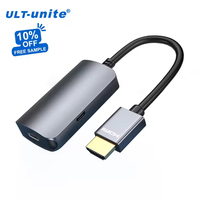 ULT-unite HDMI-Aufnahme USB-C Audio-Video-Kabel 4K 60Hz HDMI zu USB-C Buchsenadapter mit DV 5V Audio-Video-Konverter