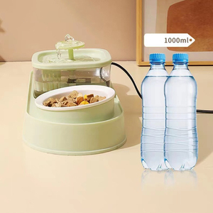 เครื่องให้อาหารแมวอัตโนมัติและเครื่องจ่ายน้ำแบบใหม่ - อุปกรณ์ชามอาหารและน้ำพุสำหรับสัตว์เลี้ยงแบบอเนกประสงค์ - Product Image 4