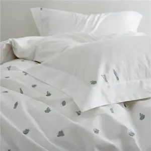 Hot Sales 100% organic 60s lyocell designs flower king size bedsheets set 100% cotton duvet covers luxury bedding sets home