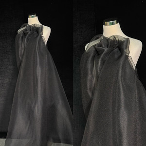 Tissu Organza Froissé de Luxe, Tulle Organza <span class=keywords><strong>Blanc</strong></span> Léger <span class=keywords><strong>et</strong></span> Transparent pour Voile de Mariée, Robe de Mariée Haute Couture - Product Image 3