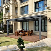 Pergola en aluminium, solution professionnelle résistante aux intempéries, pergola, gazebo, pavillon pour grands espaces de vie en plein air