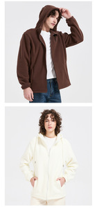 Nuova Felpa <span class=keywords><strong>con</strong></span> Cappuccio e Zip in Pile Polare a Doppio Lato 2026, Logo Personalizzabile, <span class=keywords><strong>Cardigan</strong></span> Invernale Caldo Casual per Uomo e Donna - Product Image 5