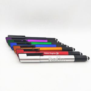 Bolígrafo Deportivo de Plástico con Luz LED, Económico, de Doble Función, con Logotipo Personalizado Impreso, para Regalos Promocionales y Publicitarios - Product Image 3