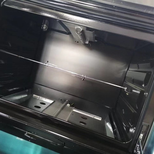 Cuisinière à gaz autonome <span class=keywords><strong>de</strong></span> 76 cm avec 6 brûleurs, grand four <span class=keywords><strong>de</strong></span> 120 L, en acier inoxydable, avec rôtissoire et éclairage <span class=keywords><strong>de</strong></span> gril - Product Image 5