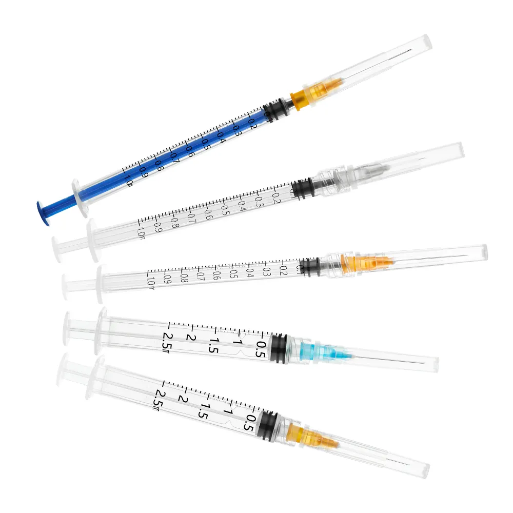 Jarum suntik sekali pakai medis Syringes plastik sekali pakai 2cc 3cc 5cc Syringe dengan luer lock luer slip