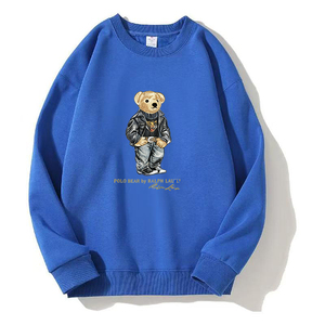 <span class=keywords><strong>Felpa</strong></span> 'X Bear' XL Autunno Inverno, Pullover Casual Oversize Unisex in Poliestere/Cotone Terry <span class=keywords><strong>con</strong></span> Stampa a Trasferimento Termico e Collo Tondo - Product Image 5