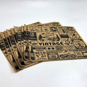 Wholesale Customized Oil Proof Square Shape Wrap <b>Paper</b> for <b>Wrapping</b> Food/Gift, Fast Food <b>Wrapping</b> <b>Paper</b> - Product Image 4