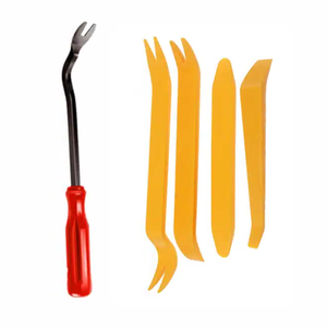 Sujetador de coche Remache Clips Removedor Herramientas de palanca de plástico No-Scratch Automotive Audio Window Panel Door Trim Removal Set - Product Image 1