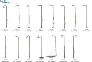 <span class=keywords><strong>Columna</strong></span> de <span class=keywords><strong>ducha</strong></span> de <span class=keywords><strong>esquina</strong></span> lateral de piscina de lujo independiente de acero inoxidable 316 de alta calidad - Product Image 3