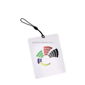 Mini llavero de PVC con forma de llave, tarjeta de negocios rfid, NFC, pequeña