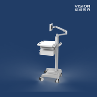 Chariots de soins mobiles en métal pour meubles de clinique avec scanners oraux Chariots dentaires pour cahiers à usage hospitalier
