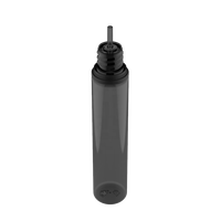 Bouteille de licorne PET Chubby Gorilla 30ML CRC et bandes de rupture inviolables (bouteille noire translucide/fermeture noire opaque)