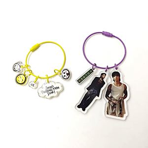 พวงกุญแจอะคริลิคใสลายการ์ตูนพิมพ์ UV ลดราคาพิเศษ เติมของตกแต่งเองได้ สำหรับขายส่ง - Product Image 1