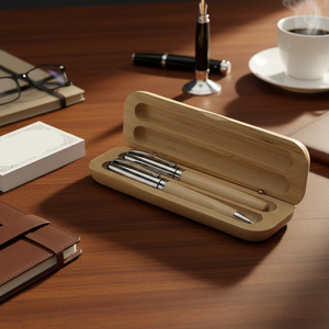 Wooden Ball <b>Pen</b> and Roller <b>Pen</b> Set with <b>Box</b> for Business Gifts - Product Image 3