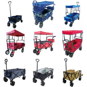 Groene Metalen Opvouwbare Draagbare <span class=keywords><strong>Outdoor</strong></span> Kar & Strand Wagon Voor Tuin Gebruik - Product Image 2